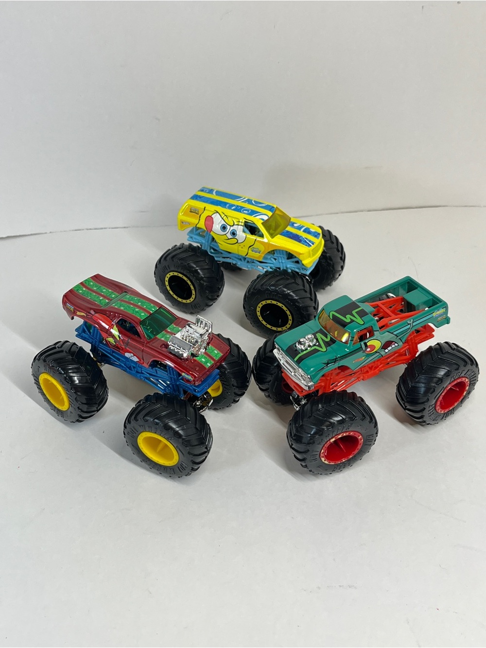 Monster Jam Trucks SpongeBob SquarePants Vs Mr Krabs Plankton Limited Edition